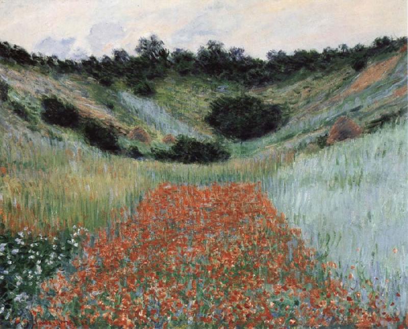 Claude Monet Poppy Field in a Hollow near Giverny Germany oil painting art